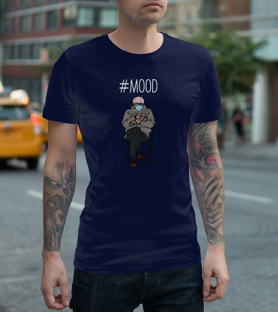 Mood Bernie Sanders Mittens Inauguration Meme T-Shirt