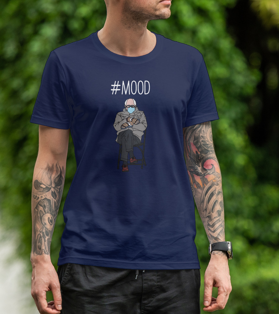 Mood Bernie Sanders Mittens Inauguration Meme T-Shirt