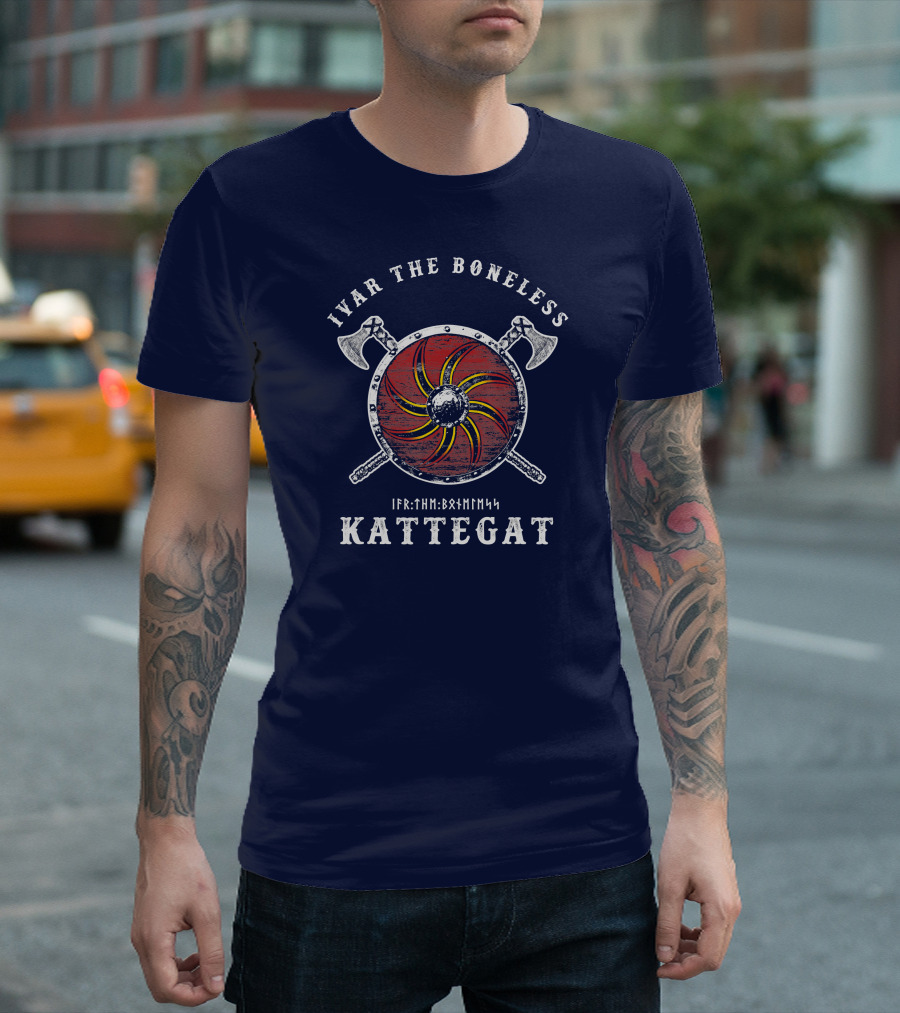 Ivar the Boneless Kattegat Viking Shield Axe T-Shirt