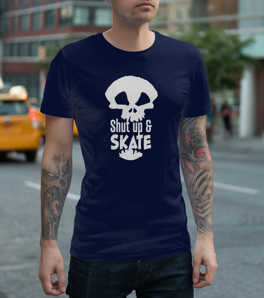Shut up and Skateboarder Skull Rad T-Shirt