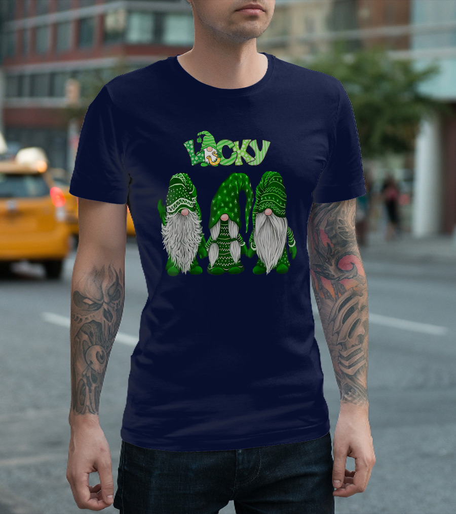 Lucky Green Gnomes St. Patrick's Day T-Shirt