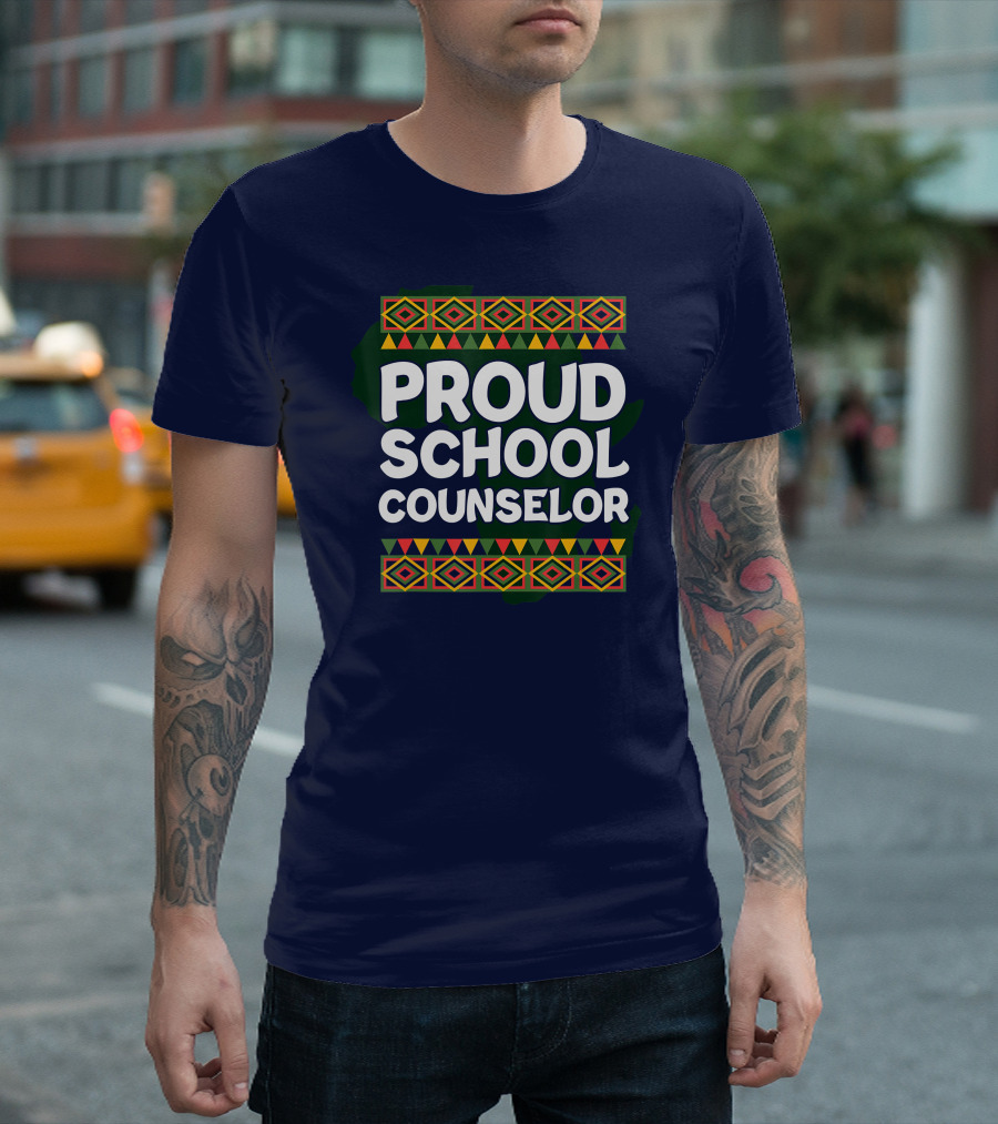 Proud School Counselor African T-Shirt