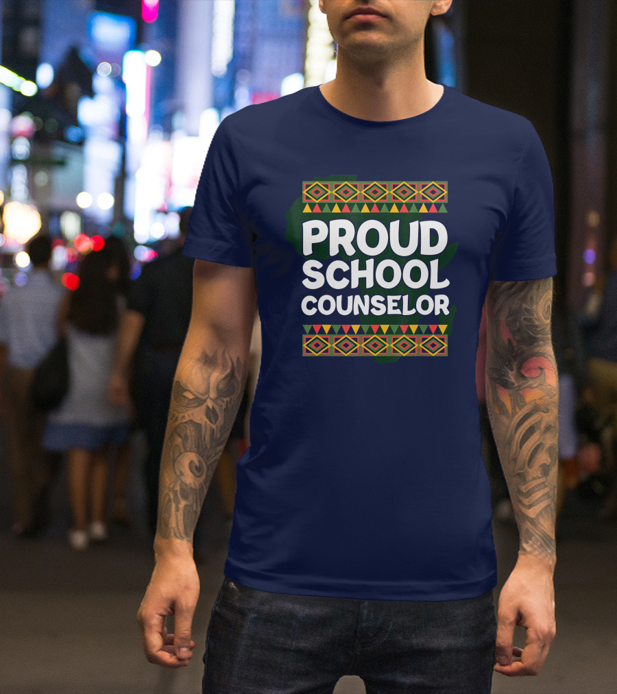 Proud School Counselor African T-Shirt