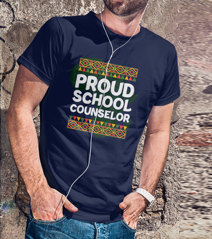 Proud School Counselor African T-Shirt