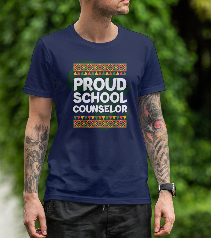 Proud School Counselor African T-Shirt