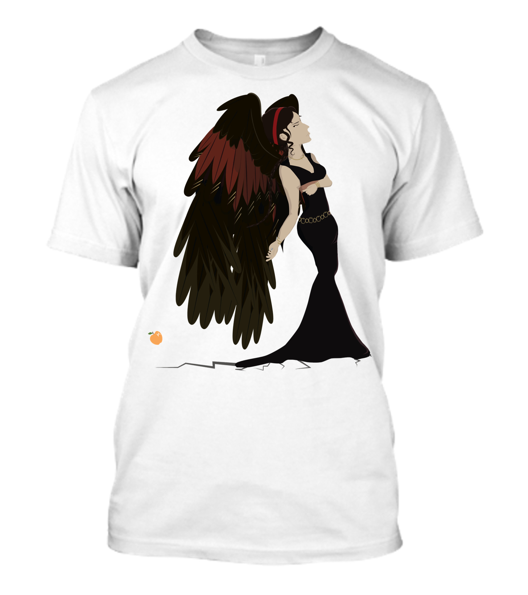 Eris Mythical Goddess Winged Figure With Golden Apple T-Shirt