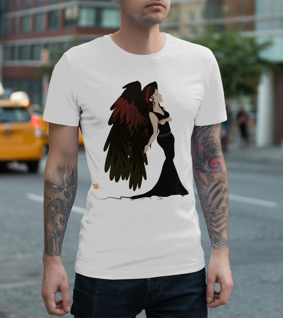 Eris Mythical Goddess Winged Figure With Golden Apple T-Shirt