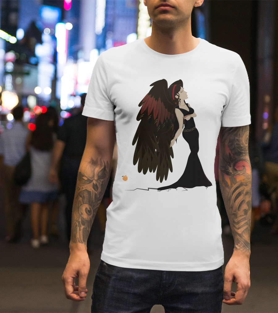 Eris Mythical Goddess Winged Figure With Golden Apple T-Shirt