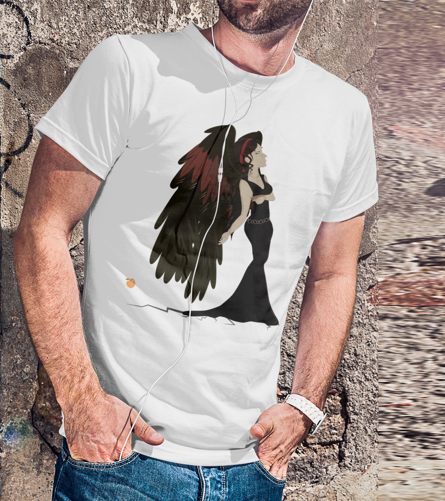 Eris Mythical Goddess Winged Figure With Golden Apple T-Shirt
