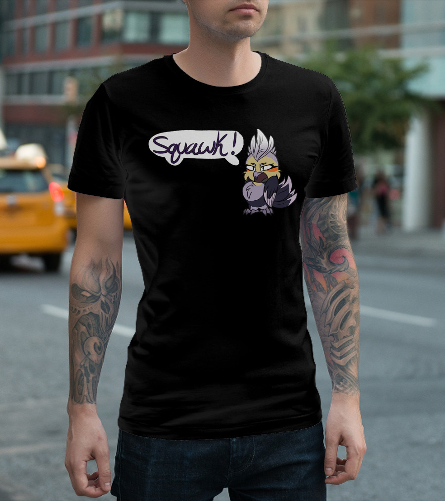 Squawk Squawking Bird with Speech Bubble T-Shirt