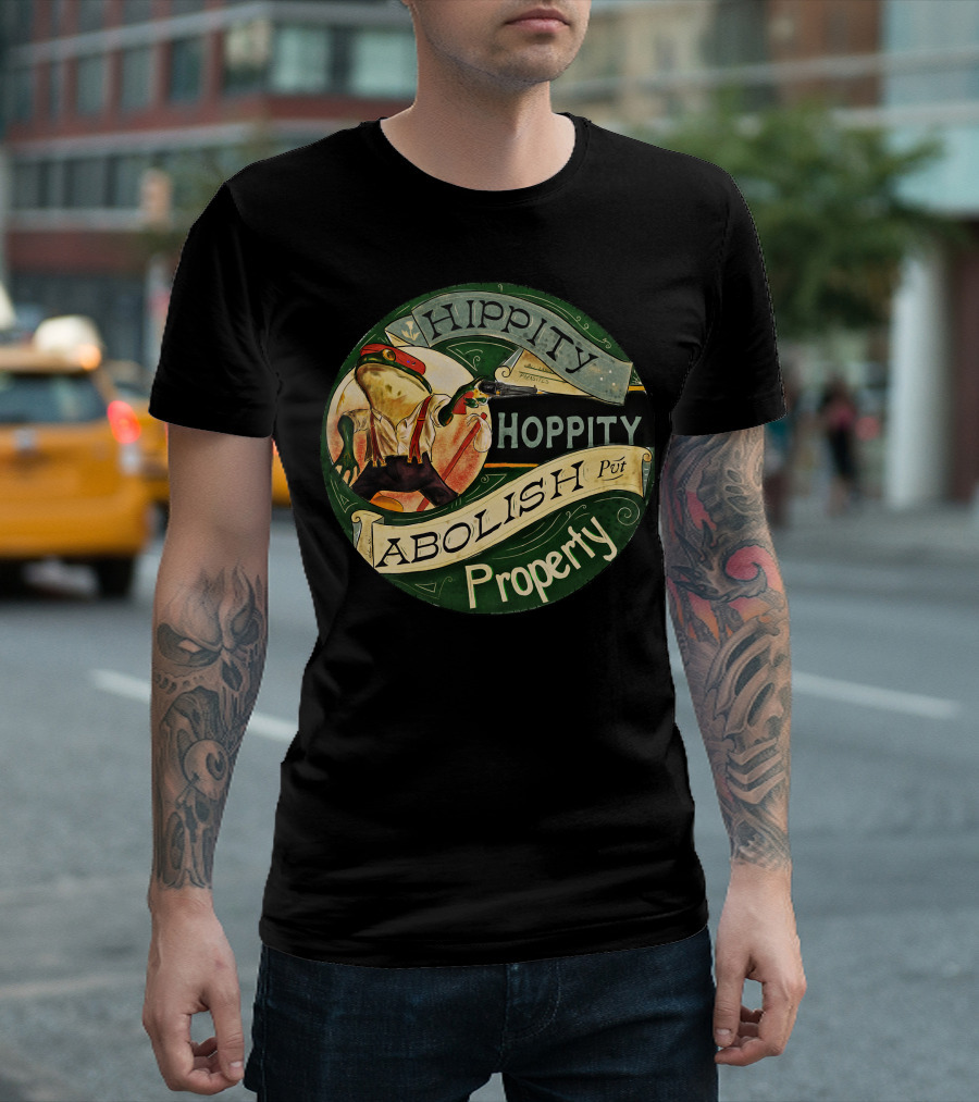 Hippity Hoppity Abolish Property Anarchist Frog T-Shirt