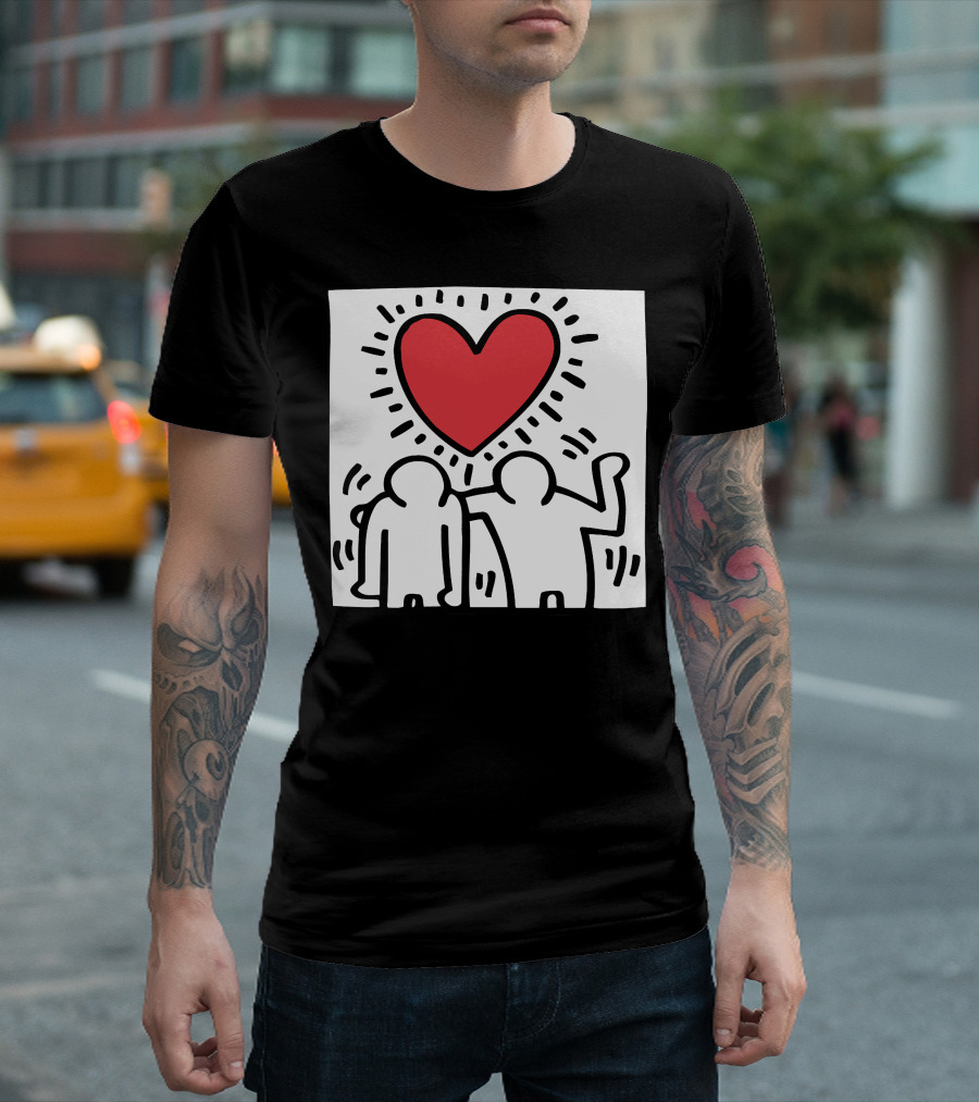 Be Mine Essential Heart Embrace T-Shirt
