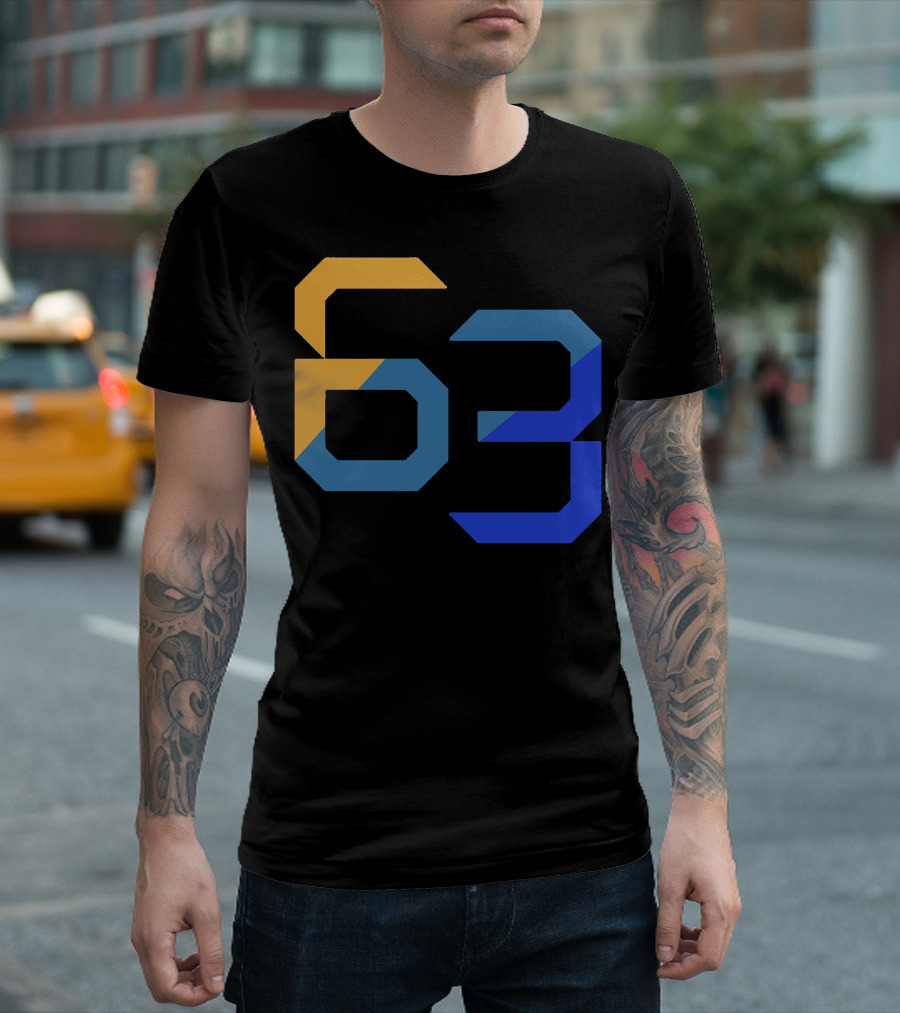 George Russell 63 Blue and Yellow Essential T-Shirt