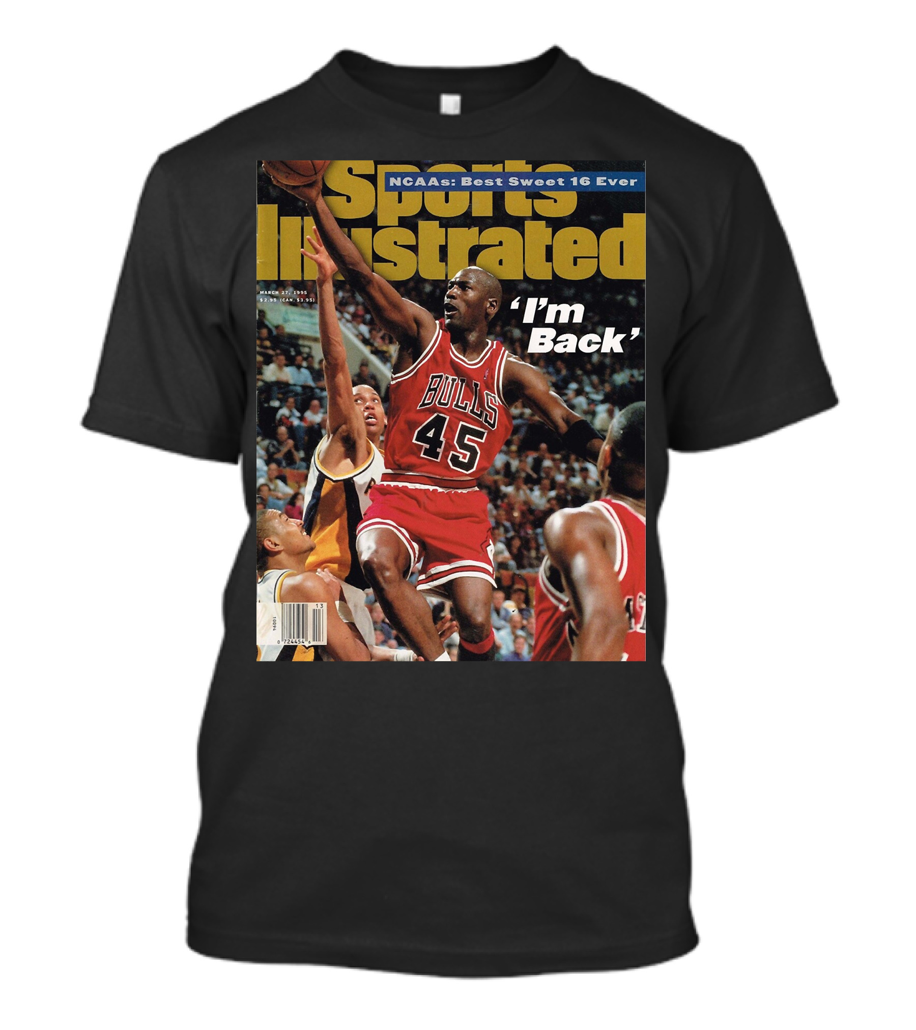 Sports Illustrated March 1995 I'm Back Jordan Bulls 45 T-Shirt