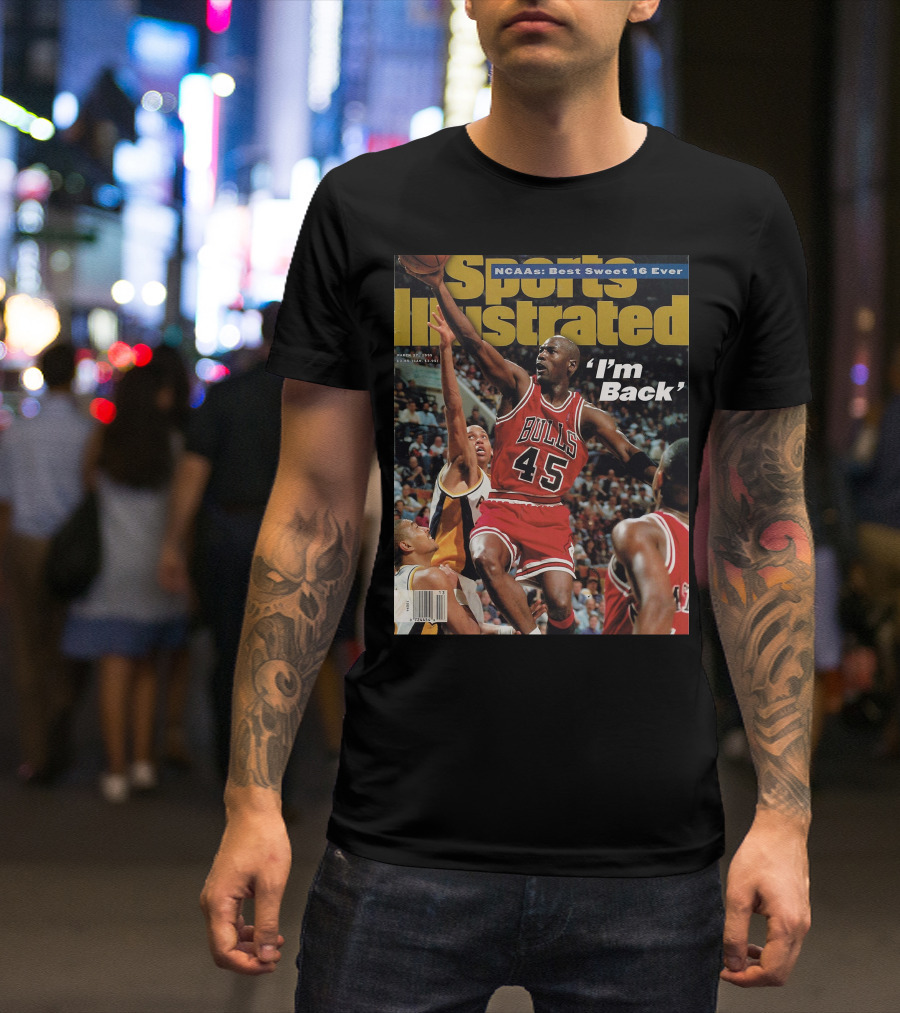 Sports Illustrated March 1995 I'm Back Jordan Bulls 45 T-Shirt
