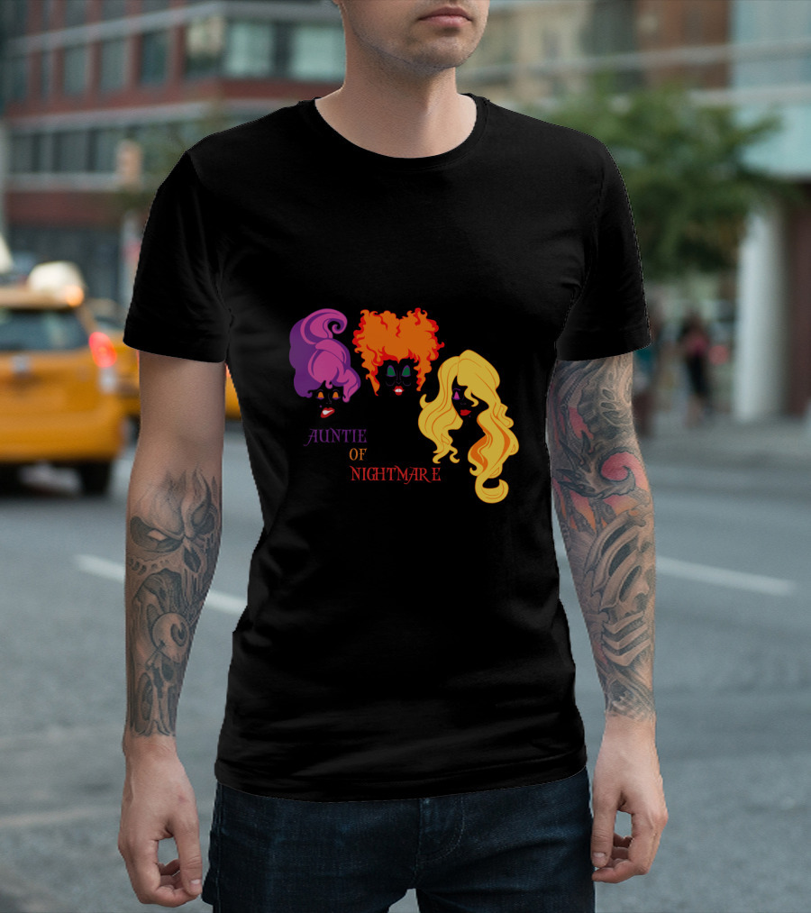Auntie of Nightmare Hocus Pocus Witches T-Shirt