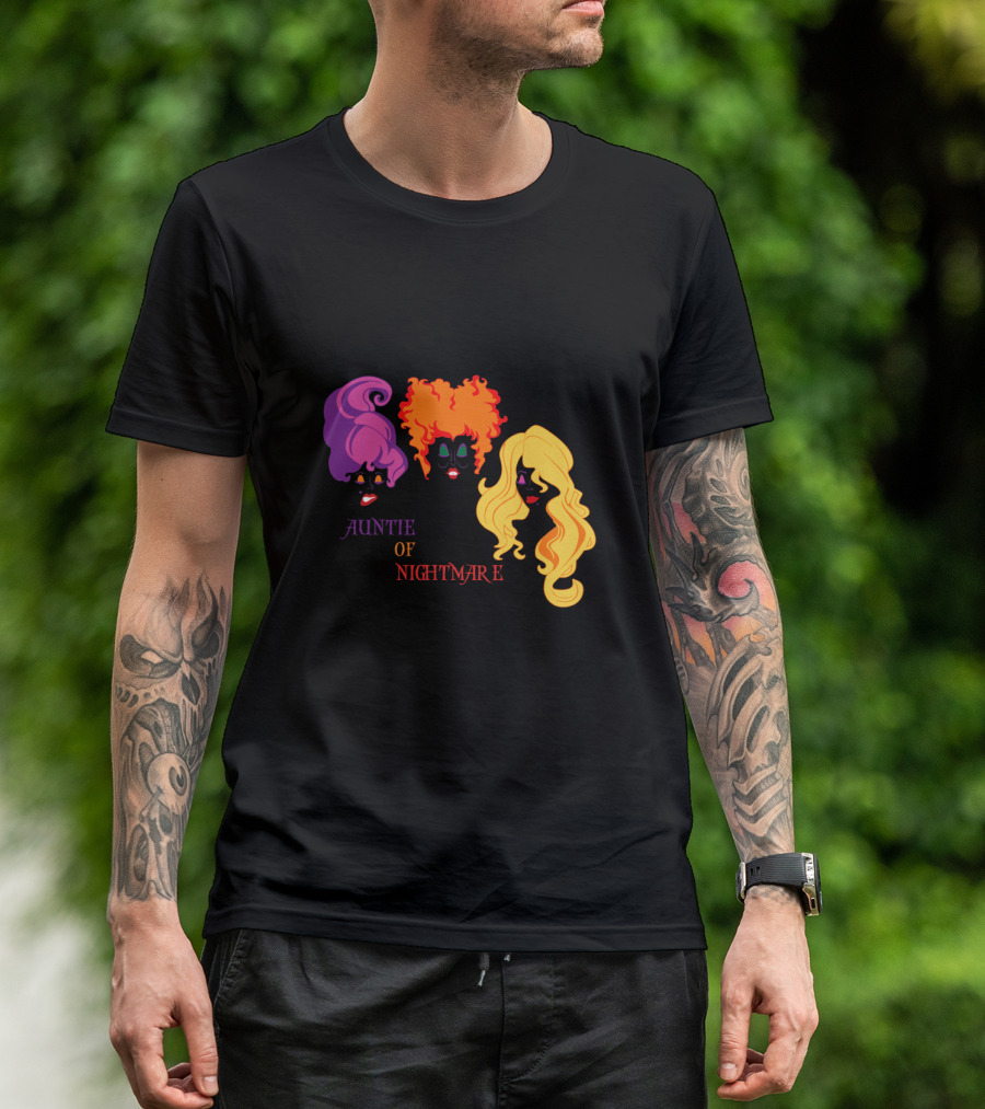 Auntie Of Nightmare Hocus Pocus Witches T-Shirt