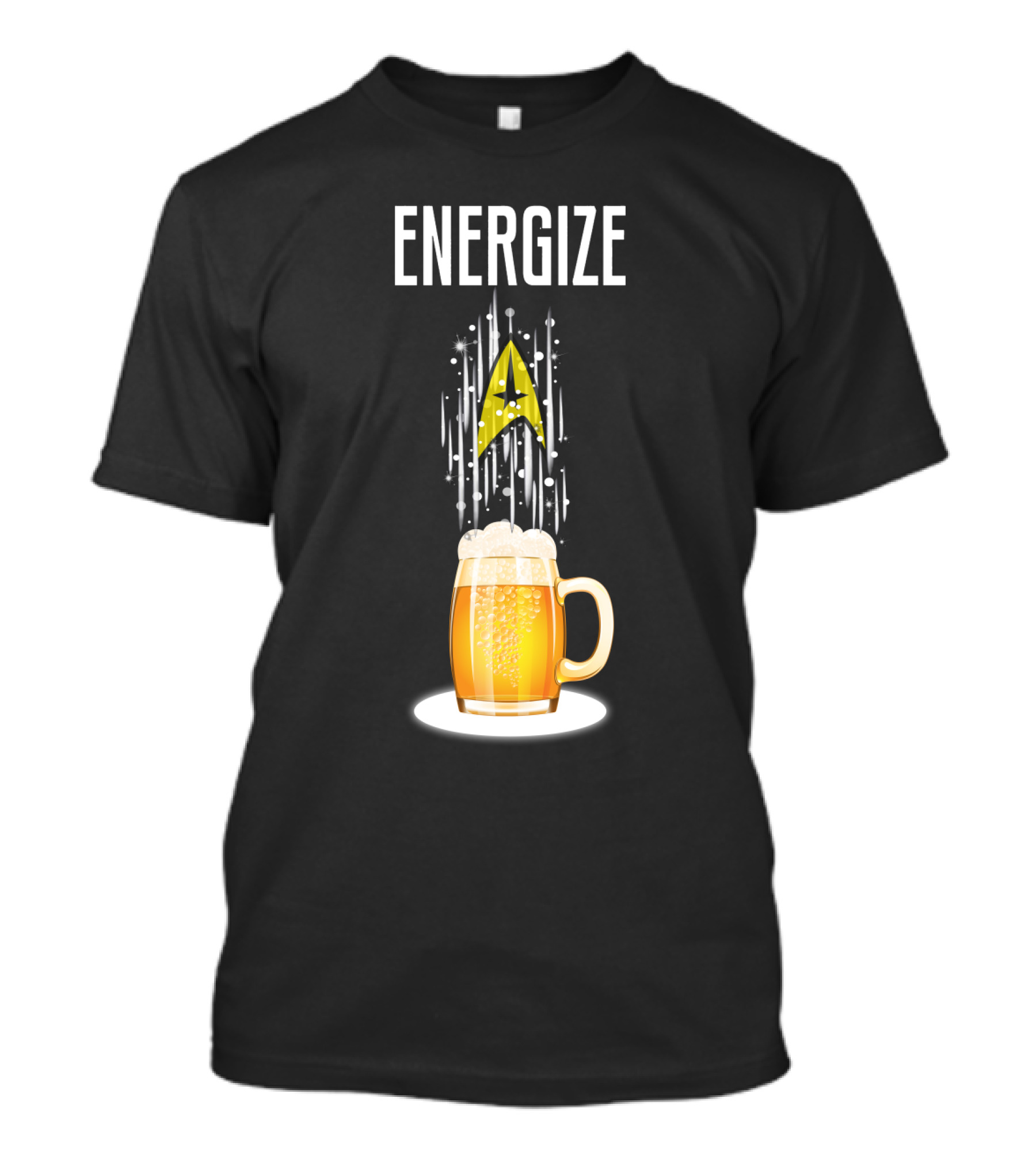 Energize Beer StarTR Badge T-Shirt