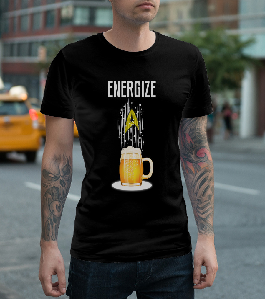 Energize Beer StarTR Badge T-Shirt