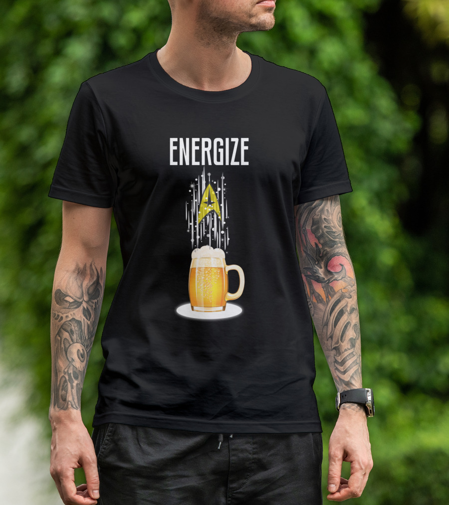 Energize Beer StarTR Badge T-Shirt
