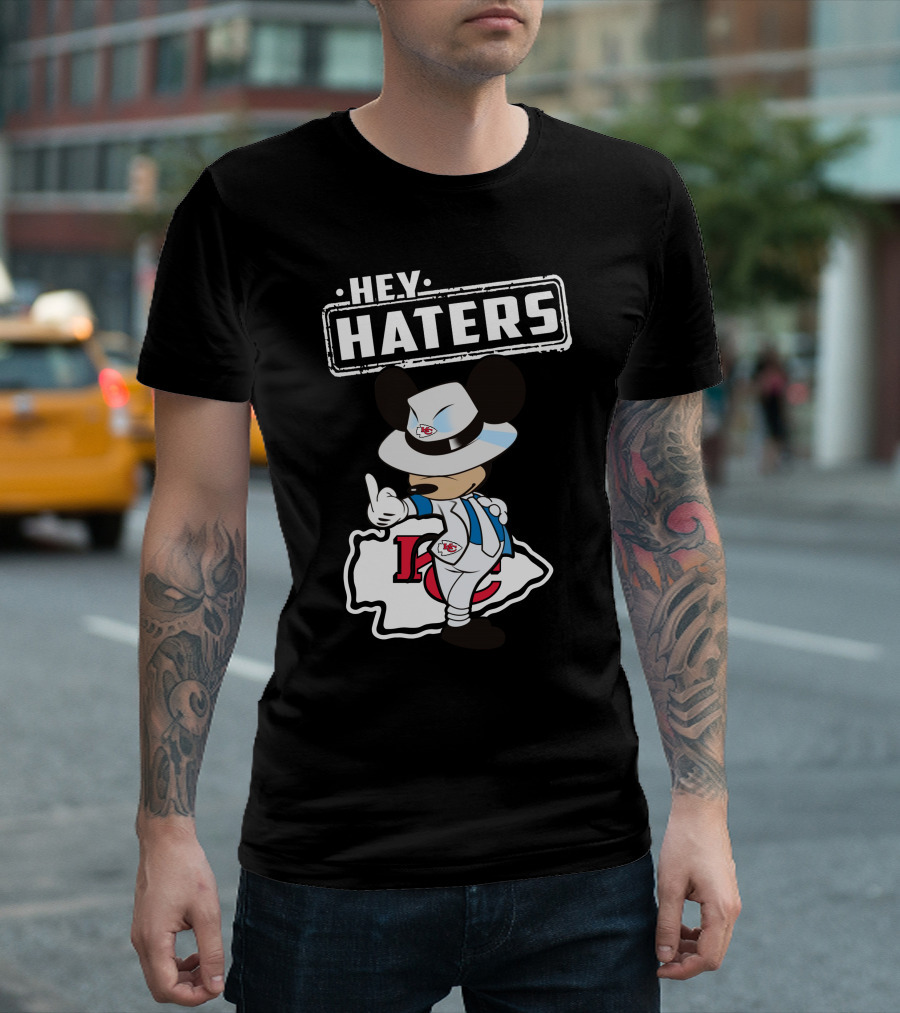 HEY HATERS KC Chiefs Mickey Pose T-Shirt