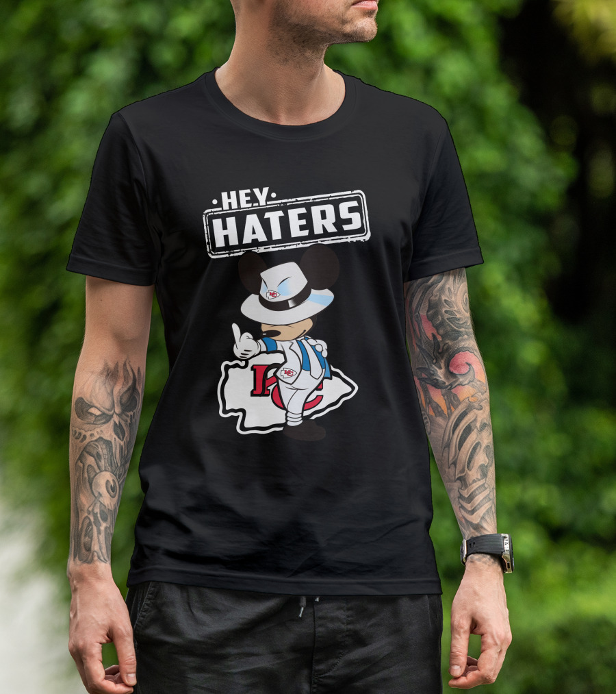 HEY HATERS KC Chiefs Mickey Pose T-Shirt