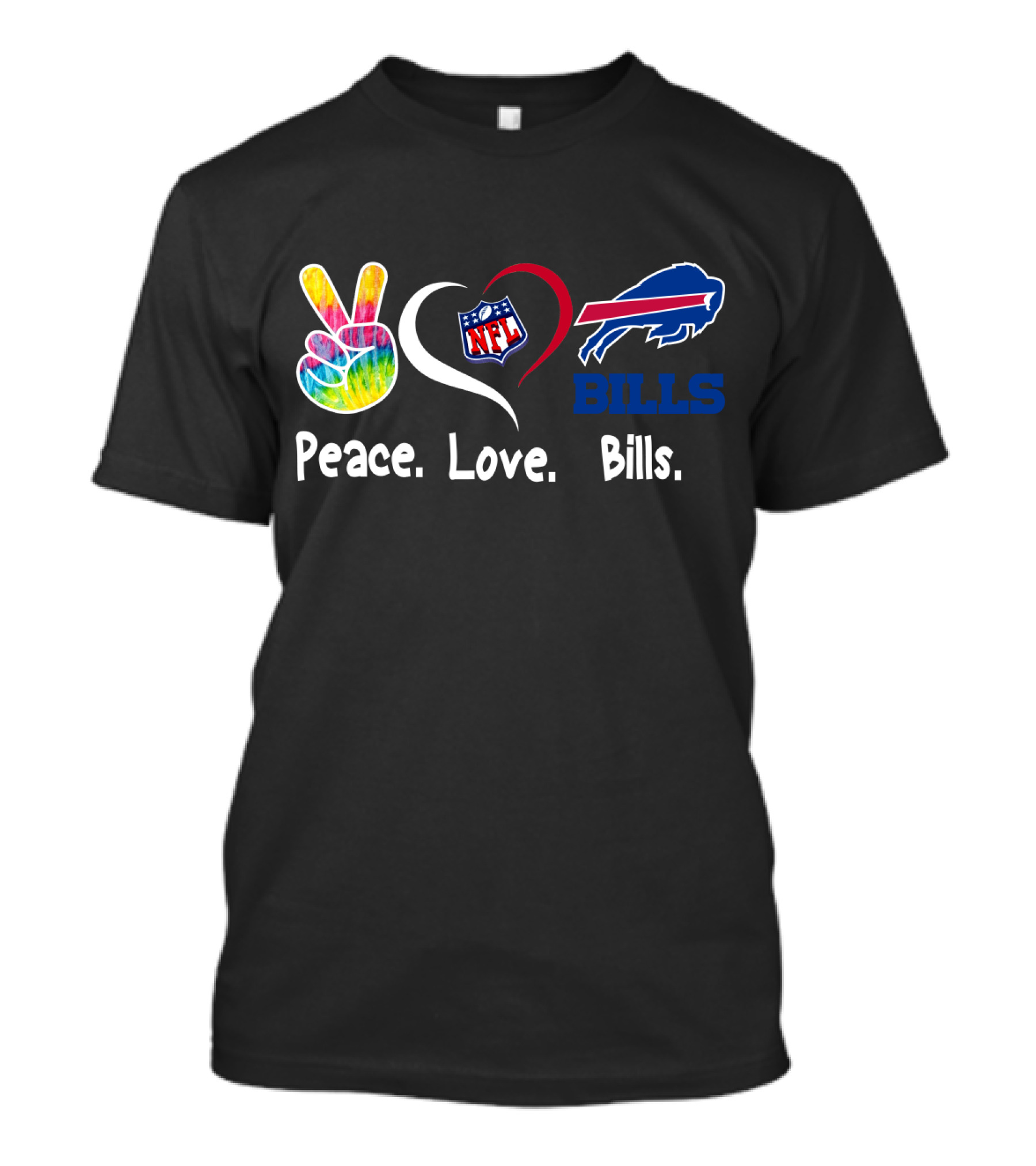 Peace Love NFL Buffalo Bills T-Shirt