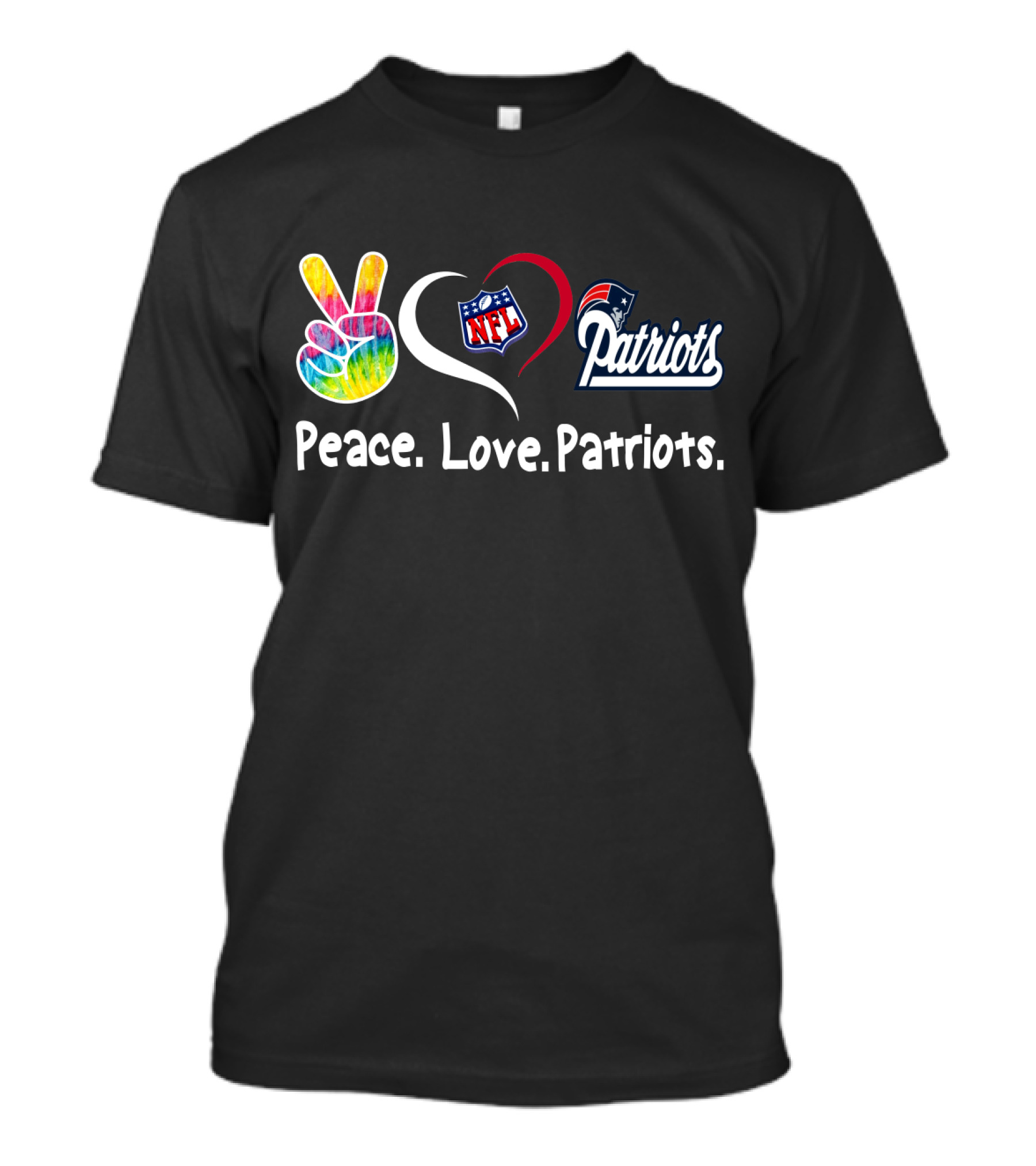 Peace Love NFL Patriots T-Shirt