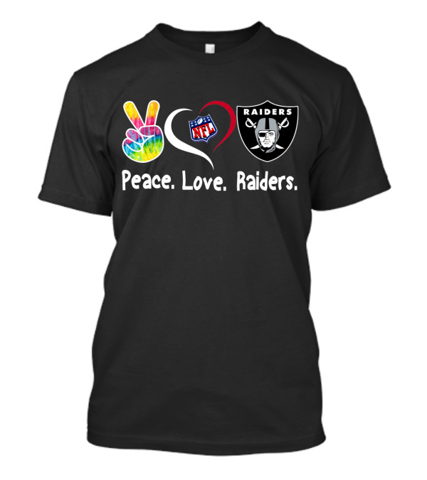 Peace Love NFL Raiders T-Shirt