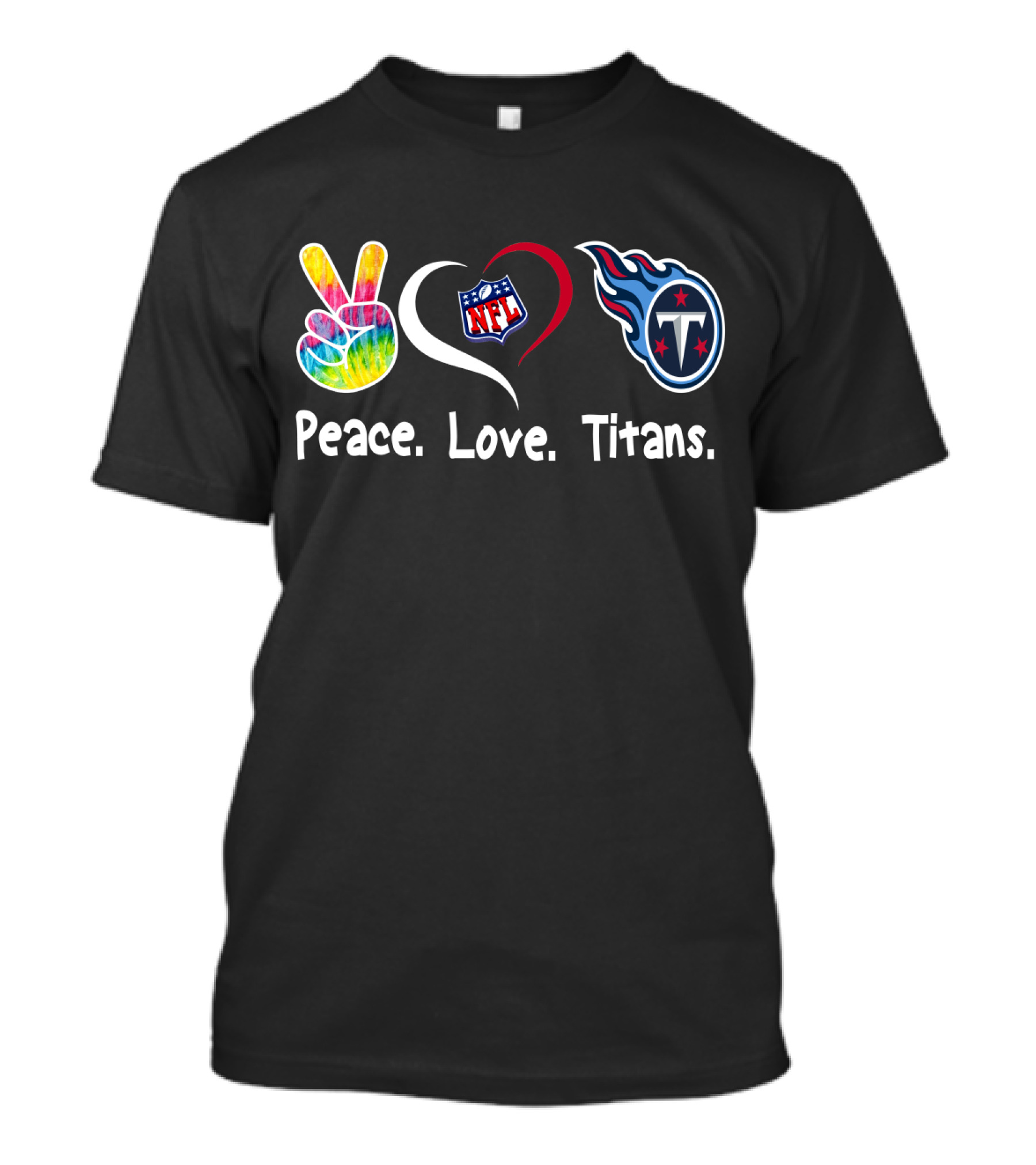 Peace Love NFL Tennessee Titans T-Shirt