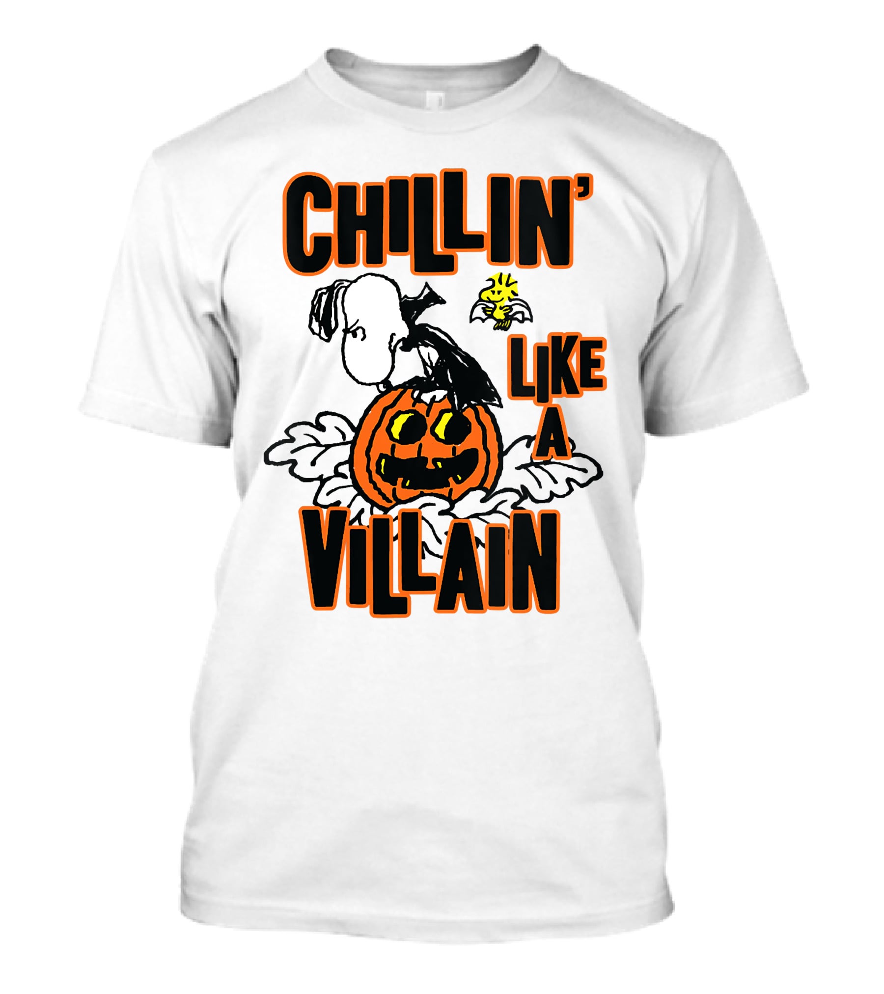 Chillin’ Like A Villain Halloween Pumpkin And Characters T-Shirt