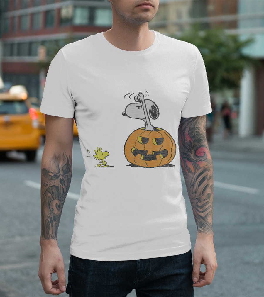Halloween Snoopy Woodstock Pumpkin Peanuts T-Shirt