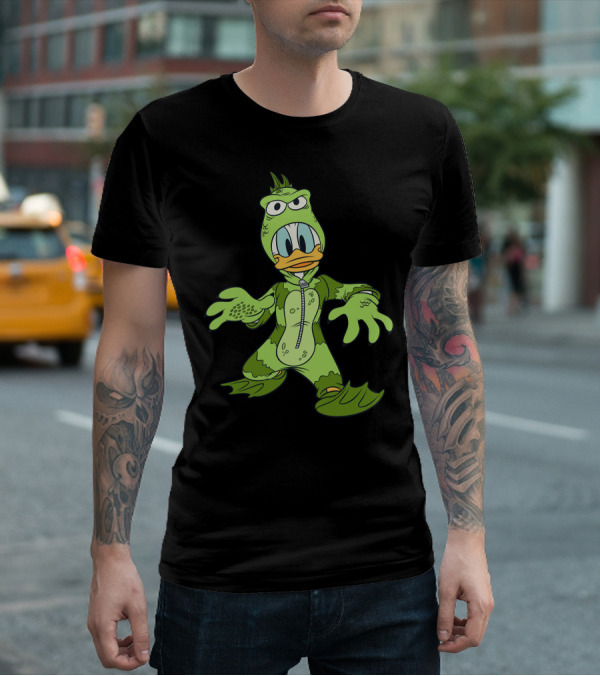 Donald Duck In Green Monster Costume T-Shirt