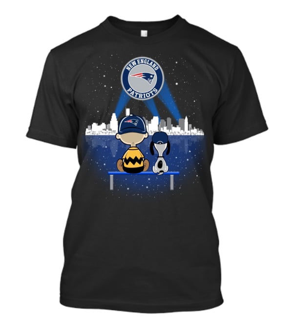 New England Patriots Skyline With Characters T-Shirt
