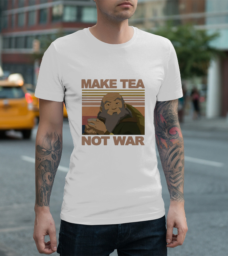 Uncle Iroh Make Tea Not War Retro T-Shirt