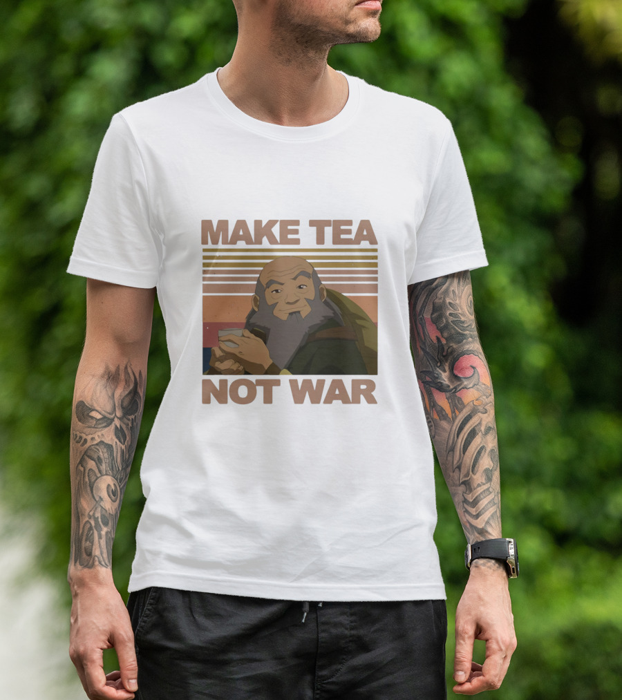 Uncle Iroh Make Tea Not War Retro T-Shirt