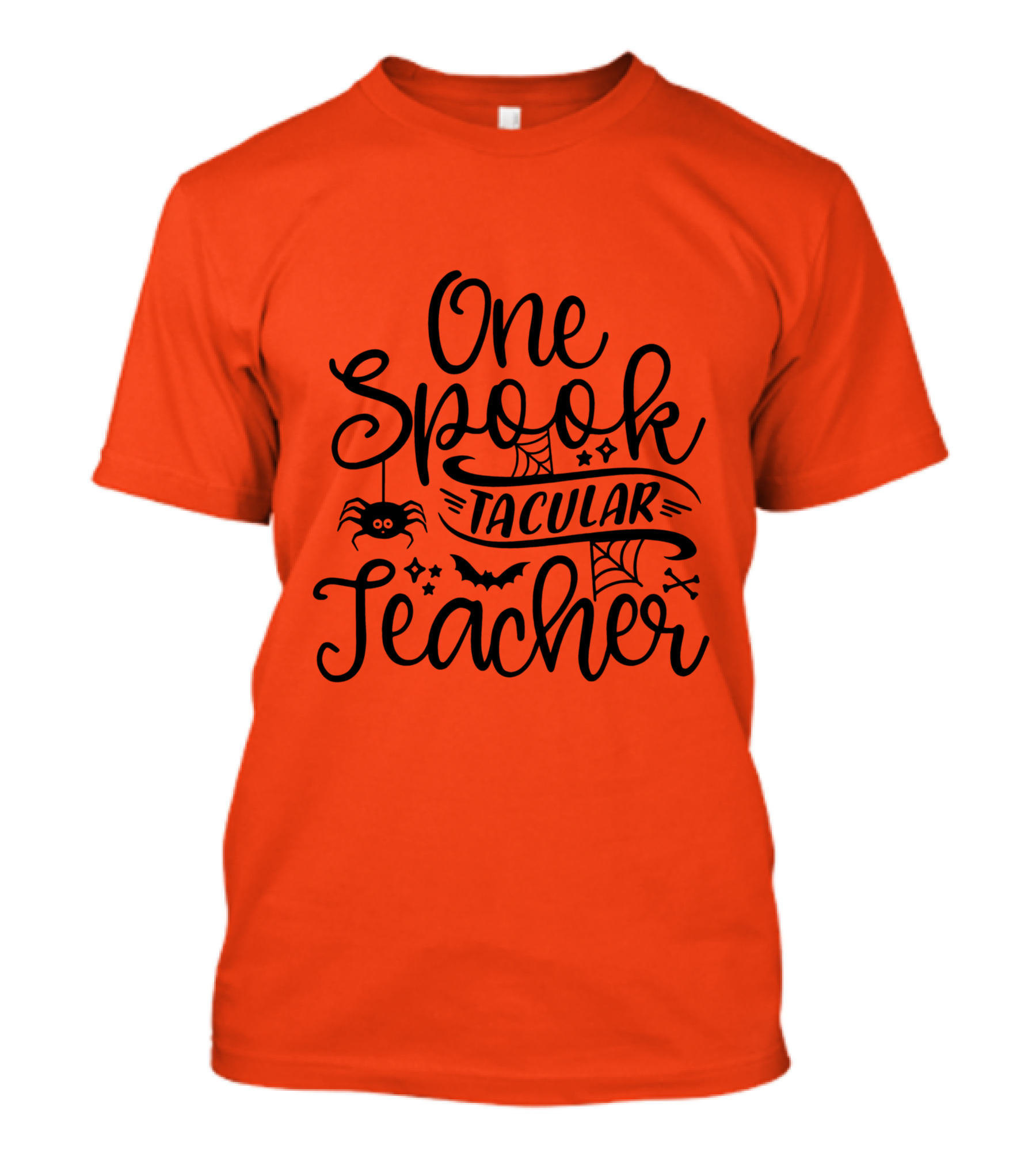 One Spooktacular Teacher Halloween Spider And Bat T-Shirt