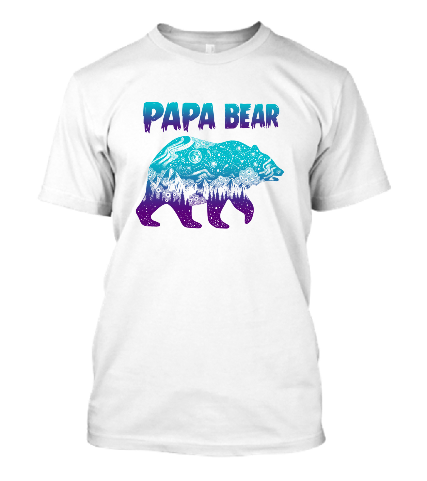 PAPA BEAR Cosmic Mountain Bear T-Shirt