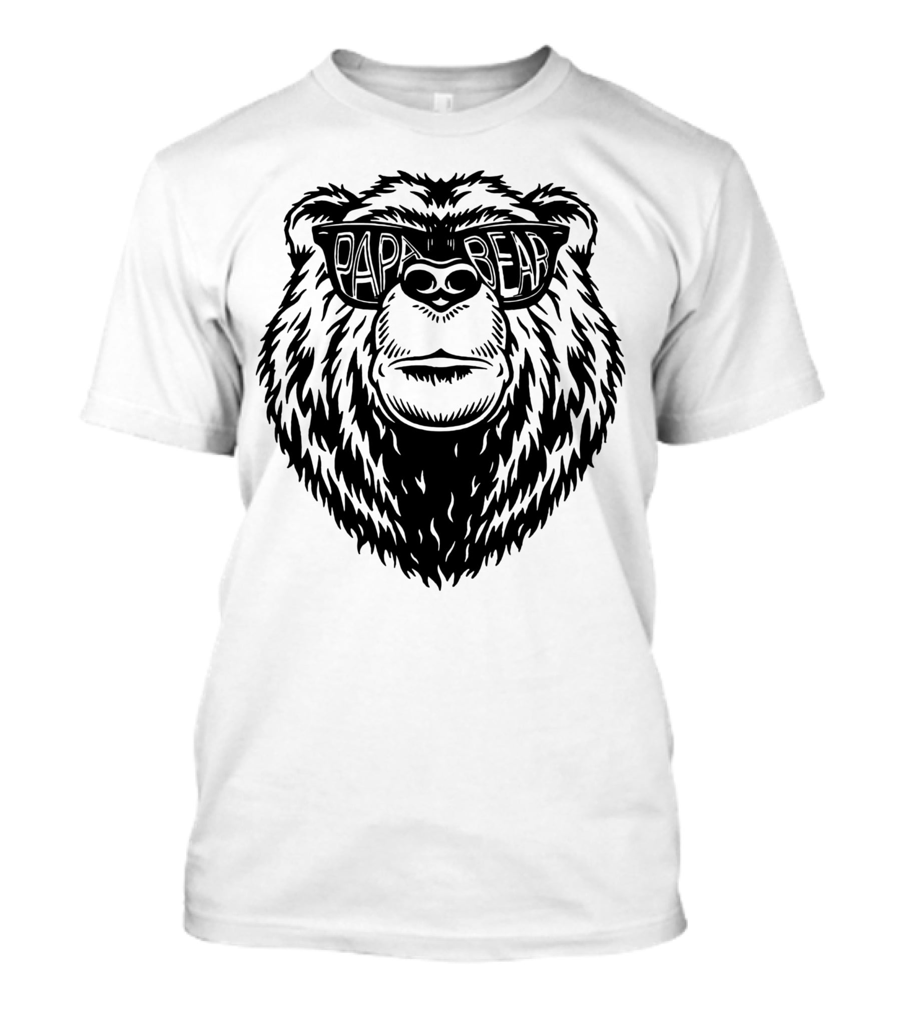 Papa Bear Sunglasses Daddy Bear T-Shirt