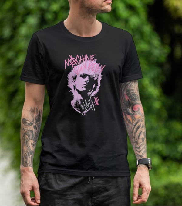 Machine Gun Kelly M.G.K Pink Silhouette XX Signature T-Shirt