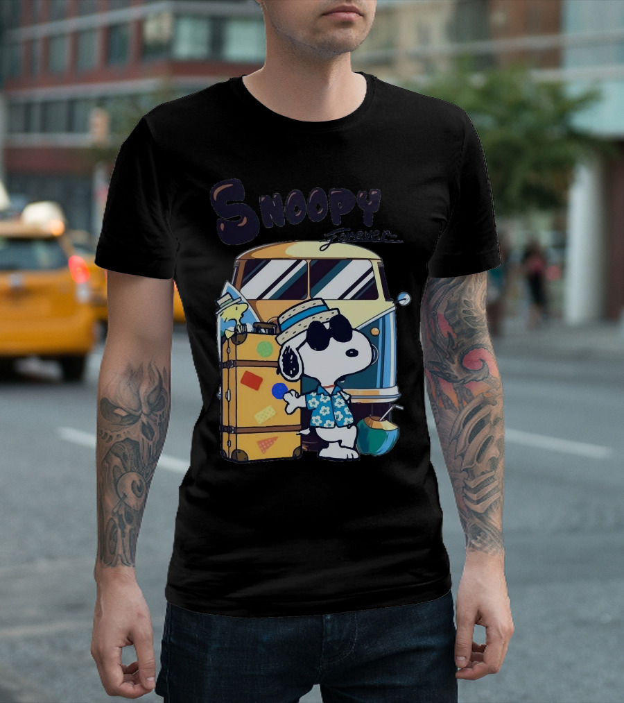 Snoopy Forever Vintage Travel Adventure T-Shirt