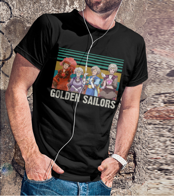 Golden Sailors Funny Girls Vintage Moon Sailors Parody Fans T-Shirt