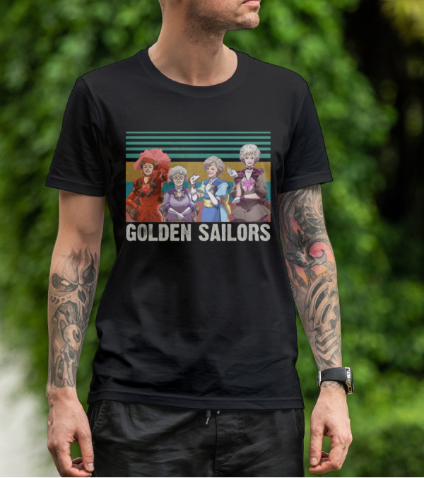 Golden Sailors Funny Girls Vintage Moon Sailors Parody Fans T-Shirt