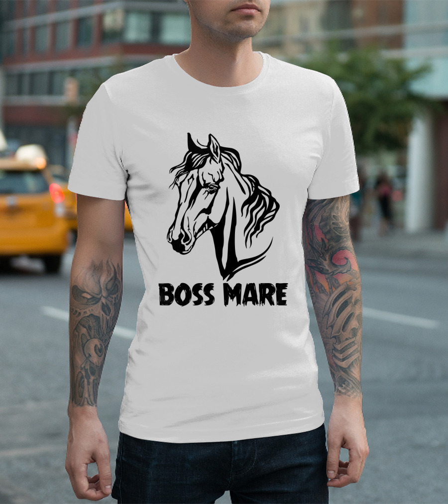 Boss Mare Horse Lady Equestrian Sarcasm for Women Girls T-Shirt