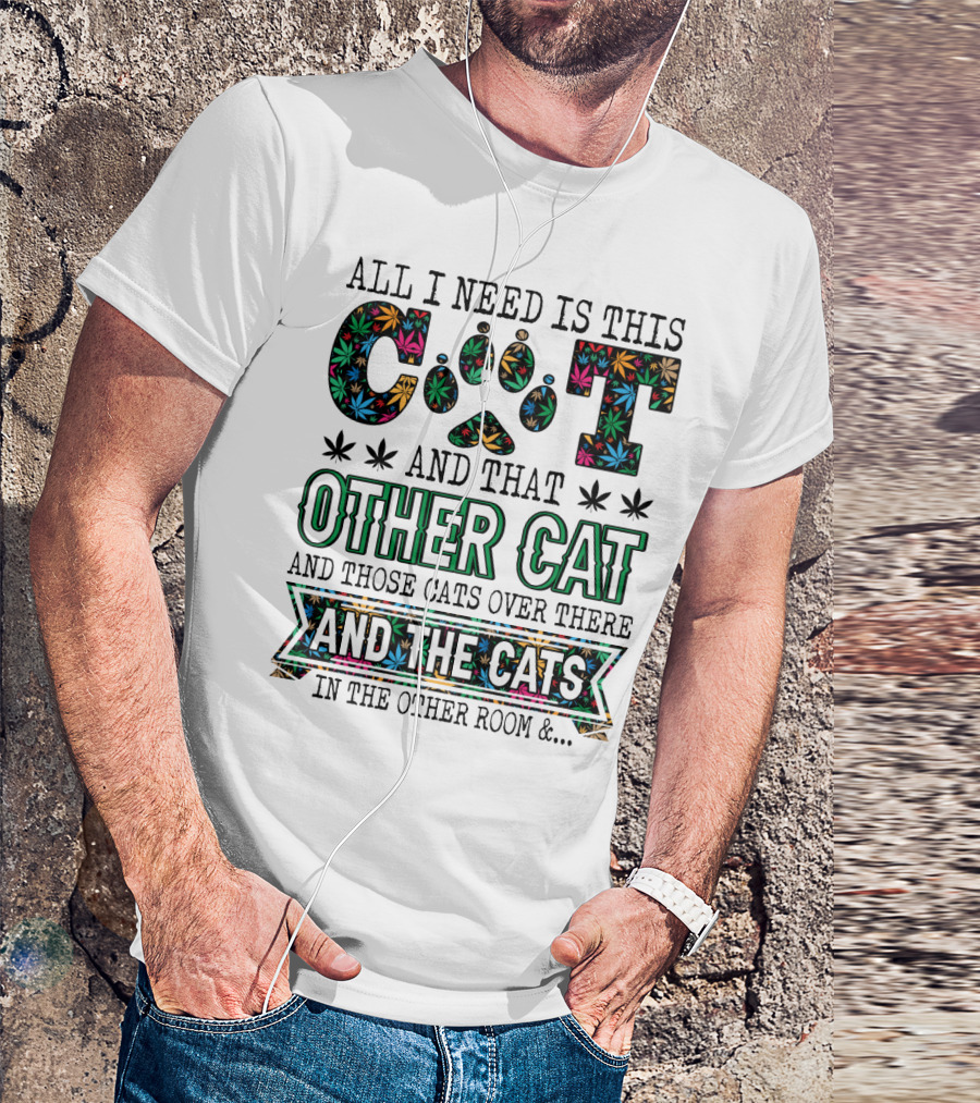 All I Need Is This Cat And That Other Cat And Those Cats Over There And The Cats In The Other Room T-Shirt