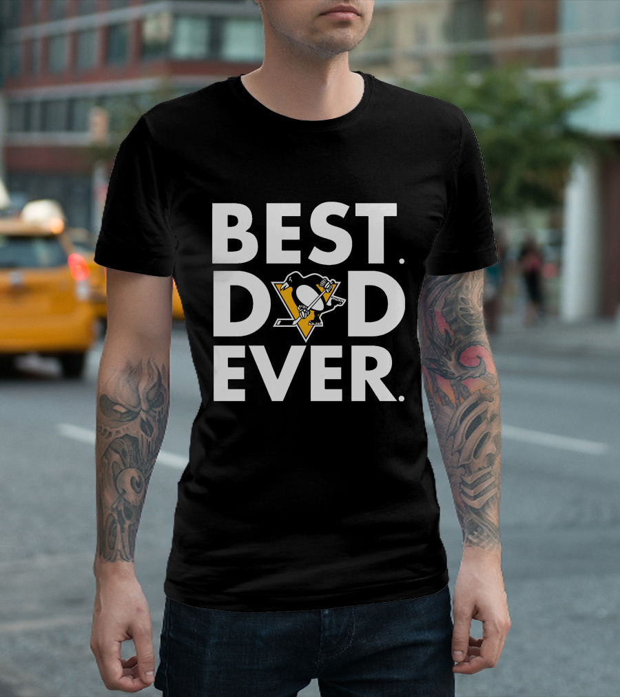 Best Dad Ever Pittsburgh Penguins T-Shirt