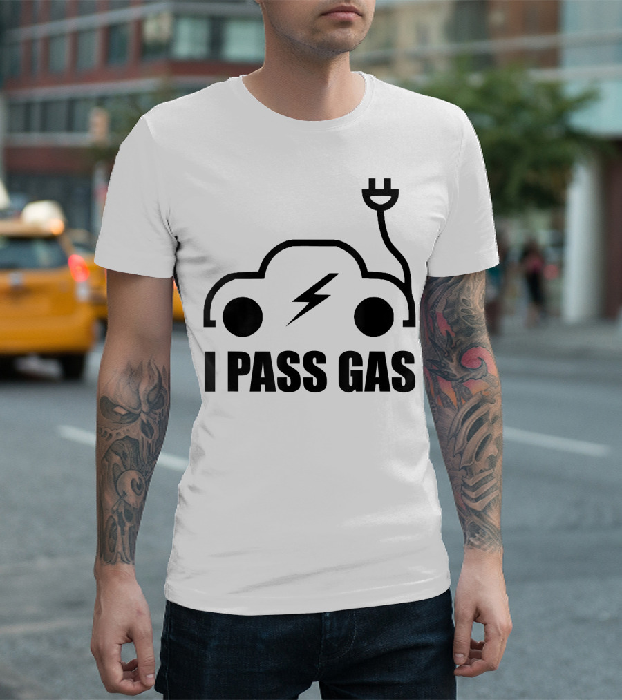 Electric Vehicle I Pass Gas Plug T-Shirt