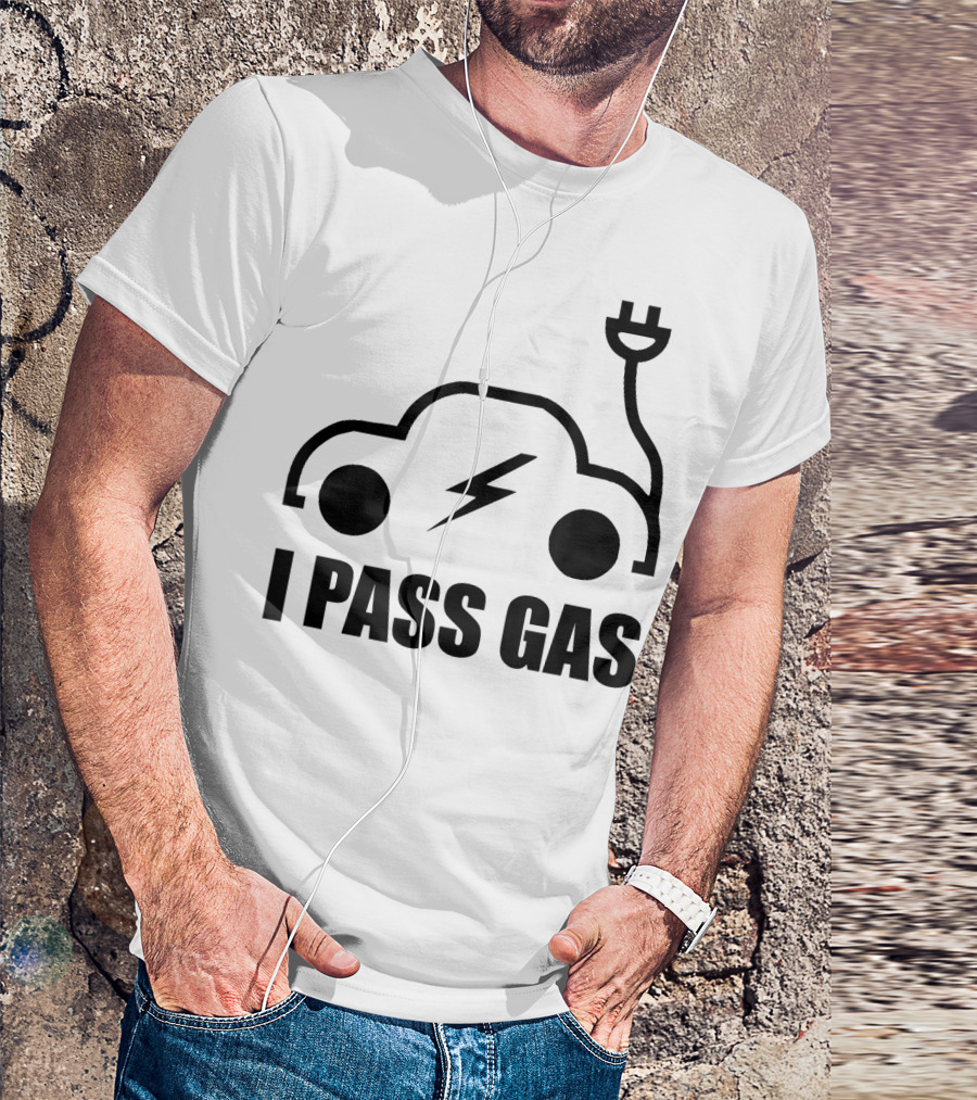 Electric Vehicle I Pass Gas Plug T-Shirt