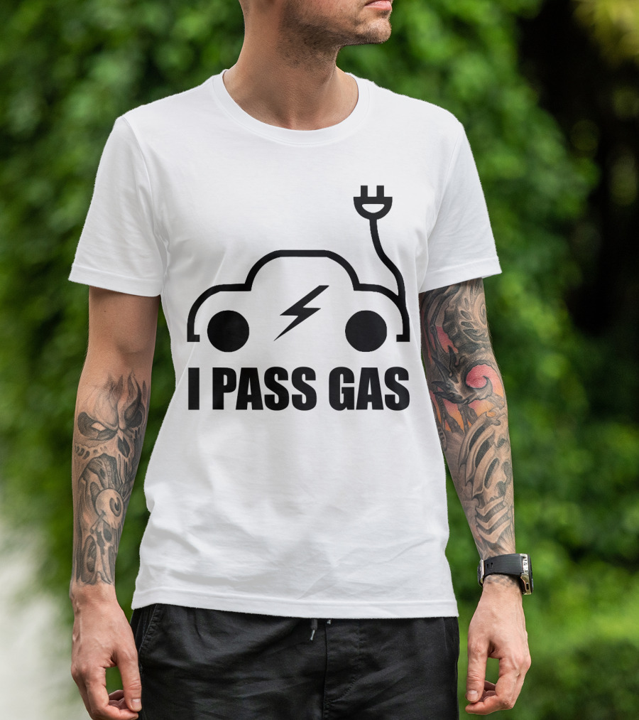 Electric Vehicle I Pass Gas Plug T-Shirt