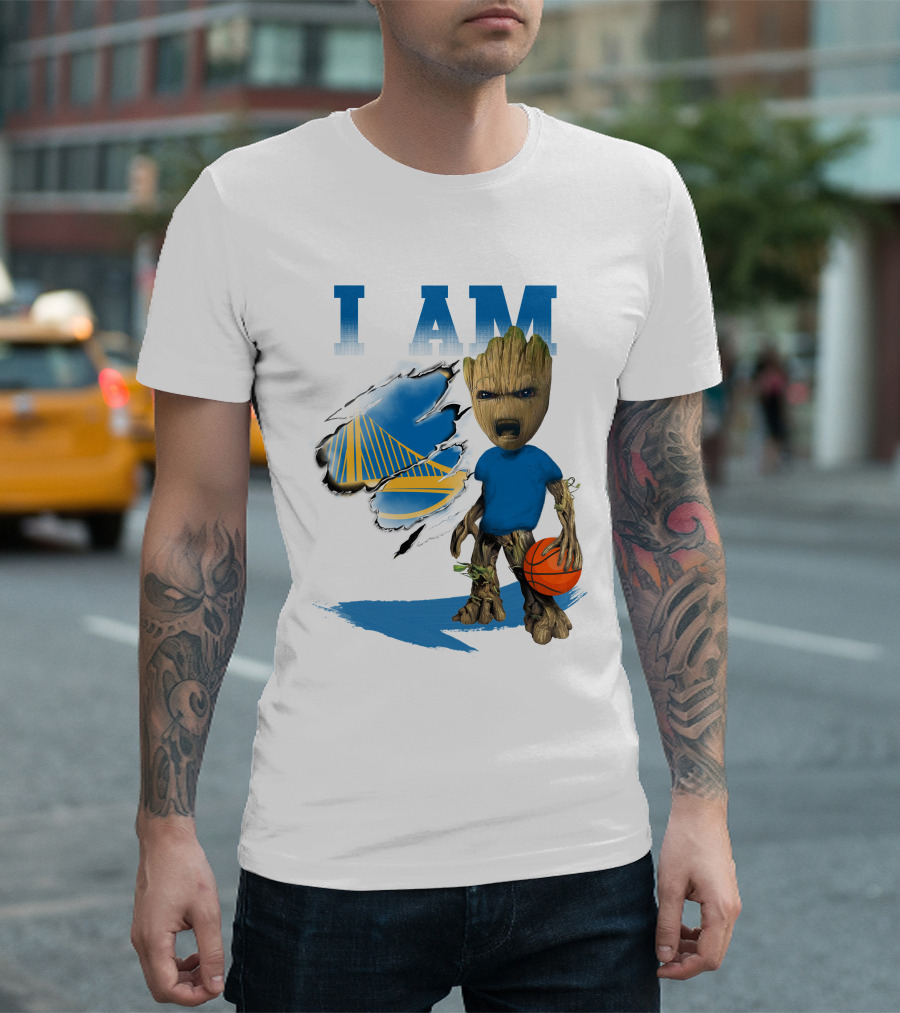 I Am Golden State Warriors Groot Basketball Character T-Shirt